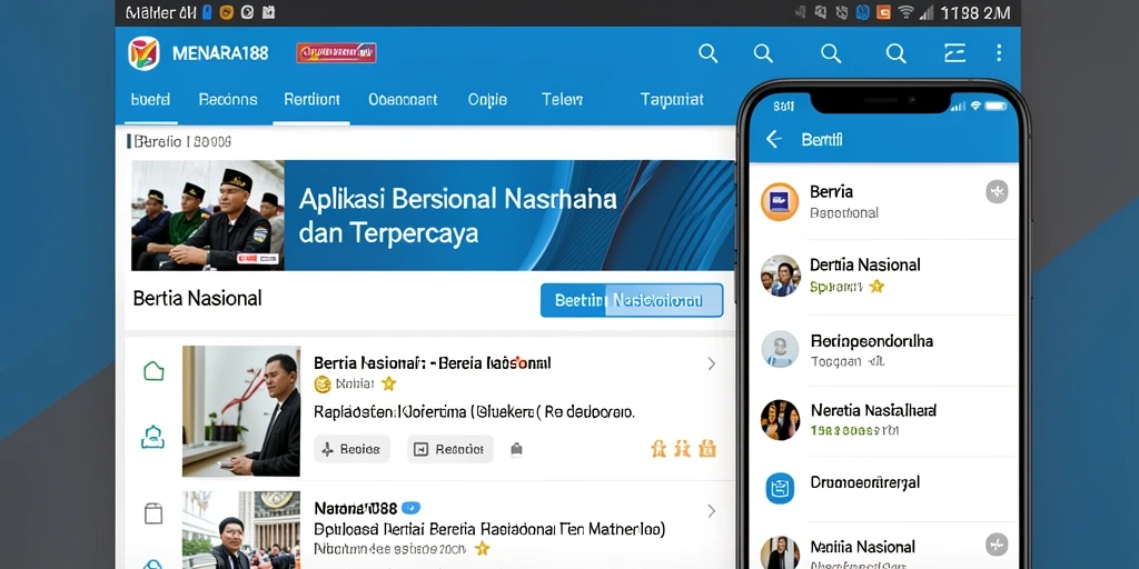 Tampilan antarmuka MENARA188 yang sederhana dan informatif.
